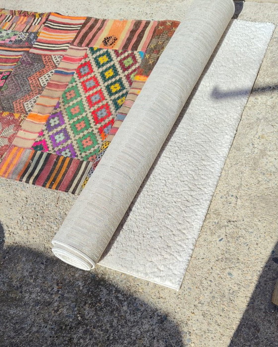 douceur d'intérieur Tappeto Rettangoli Frisé Rilievo, bianco sporco, 160 x 230 cm, Tappeti, Poliestere, Crema (foto 5 di 8)