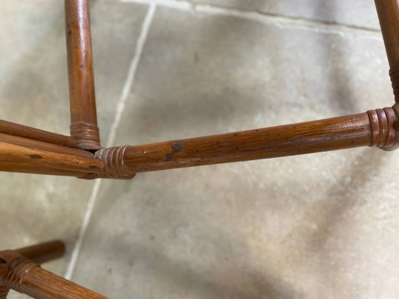 Nest of tables in rattan – Side tables, Wicker, Vintage (photo 6 of 19)