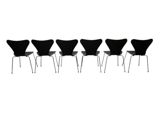 Image 1 of Set van 6 vlinderstoelen Fritz Hansen 1994