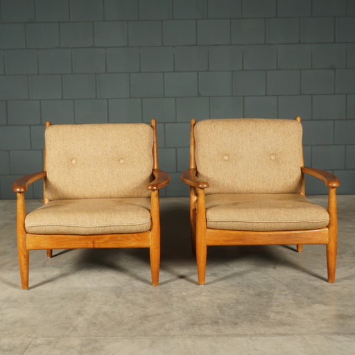 Vintage Armchair - Oak - Scandinavia - 1960s