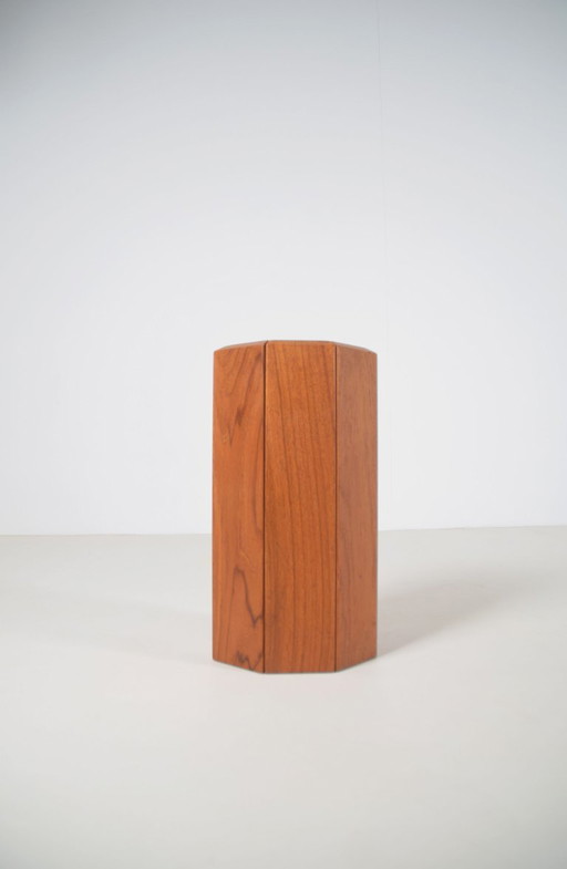Danish Umbrella Stand VM110 by Kai Kristiansen for Vilbjerg Møbelfabrik, 1960s – paraplubak, Wood, Plastic