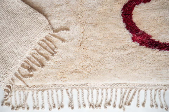 Image 1 of Traditional Moroccan wool carpet 250x150cm - Handmade from the Atlas