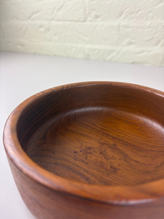 Image 1 of Vintage teakhouten schaal