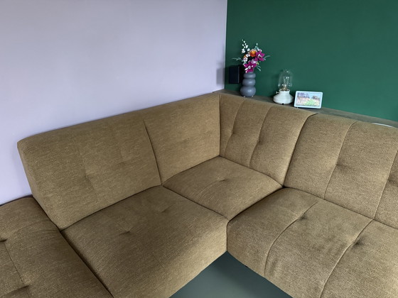 Image 1 of Montel Traffic hoekbank en mosterdgeel goud 