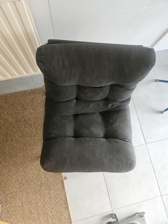 Vintage Revolt lounge chair (designer Gillis Lundgren) early 1970s, Chairs and lounge chairs, Metal, Textile (photo 4 of 5)