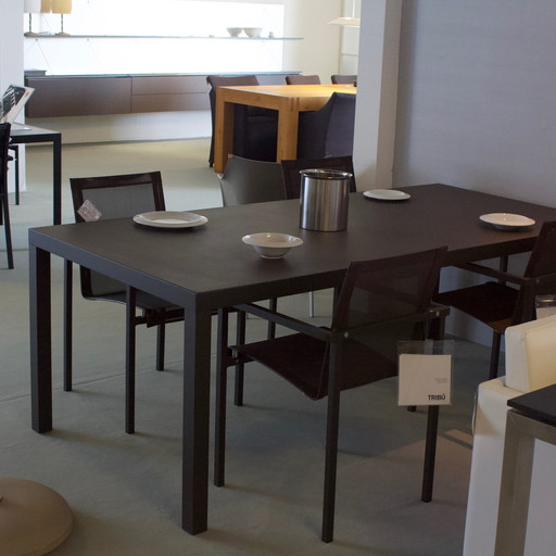 Mesa de jardín Tribù Verso Picasso - 210x98 con silla de comedor Natal (juego de 4)