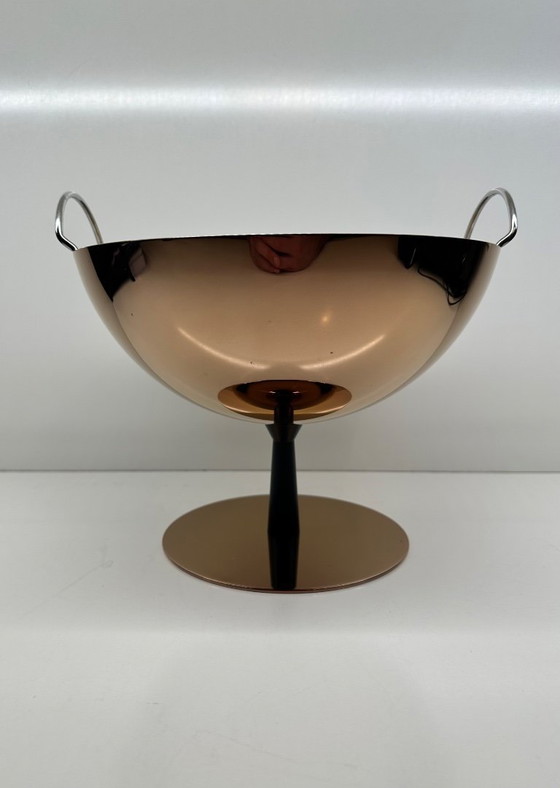 Image 1 of Fruit Basket Strainer AC04 CU Achille Castiglioni for Alessi Copper Limited Edition 466/999