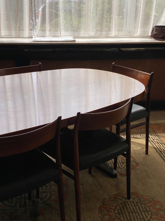 Image 1 of Danish Vintage design dining table + 6 chairs