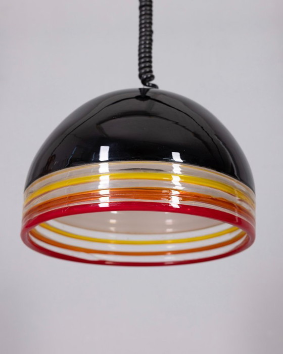 Image 1 of Lámpara colgante de cristal de Murano de la década de 1970, diseñada por R. Pamio y R. Toso para Leucos.