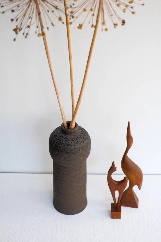 Image 1 of Modernist, earthenware ceramic vase by Inger Persson for Rörstrand, Sweden