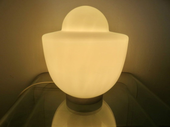 Image 1 of White opaline lamp, 1970s, Italy