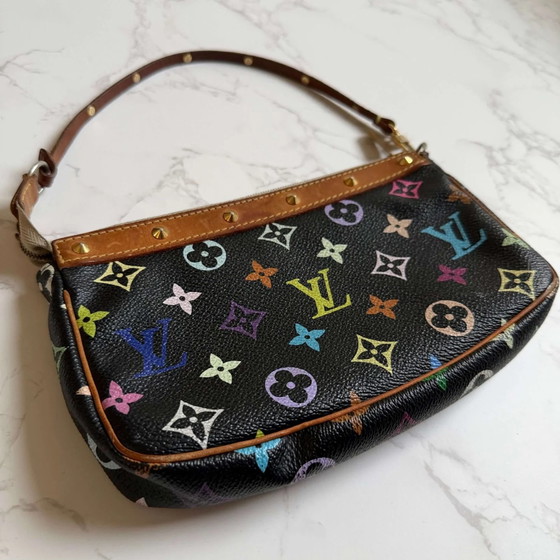 Louis Vuitton Monogram Multicolor Pochette Accessoires – Clutches, Lienzo, Ante, Vintage (photo 6 of 22)