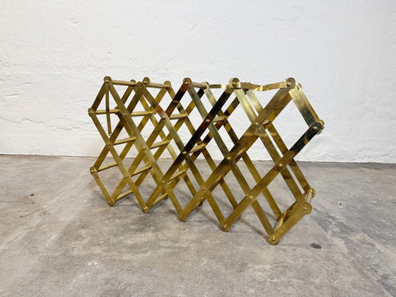 Image 1 of Vintage messing wijnrek