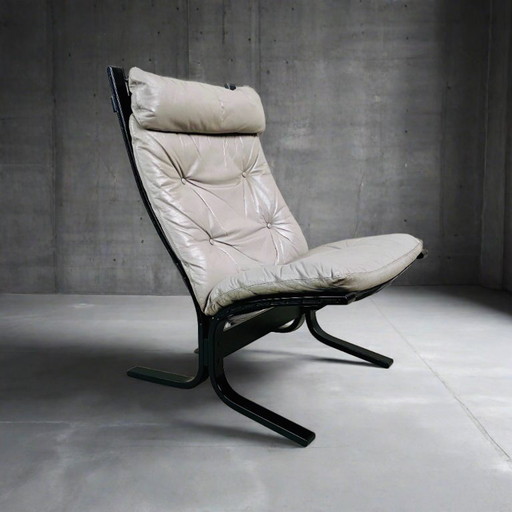 Grauer Siesta Lounge Chair von Ingmar Relling für Westnofa, Norwegen, 1960er