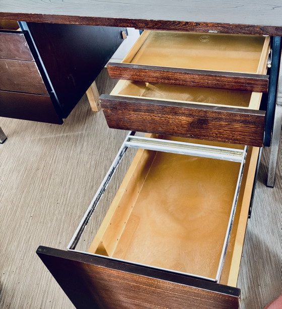 Scrivania direzionale ORDO Francia – Anni '60 – Palissandro – Design – Scrivanie, Wood (photo 10 of 11)