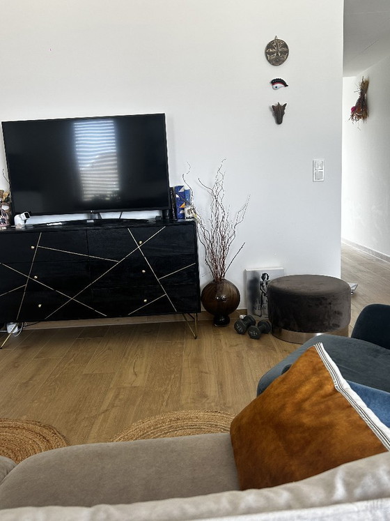 Image 1 of Buffet en bois massif « Gold Vein » de KARE Design - Modèle rare/hors production