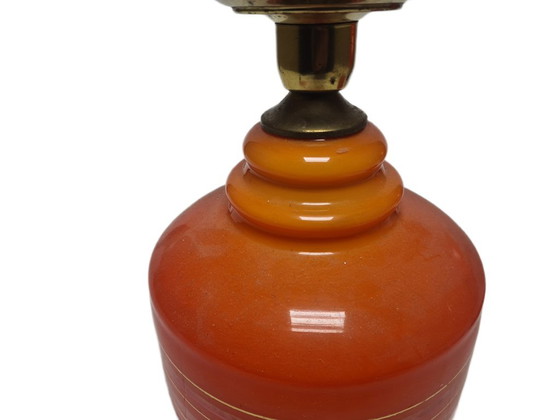 Vintage Pendant Lamp, Poland, 1960s – Glass, Metal (photo 4 of 8)
