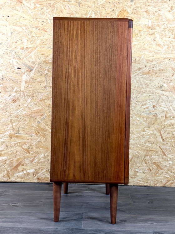 Image 1 of Aparador de teca de los años 60 y 70, mueble credenza, diseño moderno danés, Dinamarca