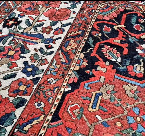 Ancien Tapis Persan en Laine Tissée à la Main. Très Bon État. – Wool (photo 2 of 6)