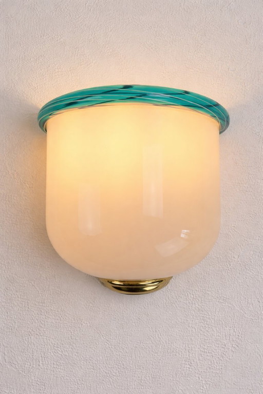 Applique verre de Murano soufflé à la main Art Déco 