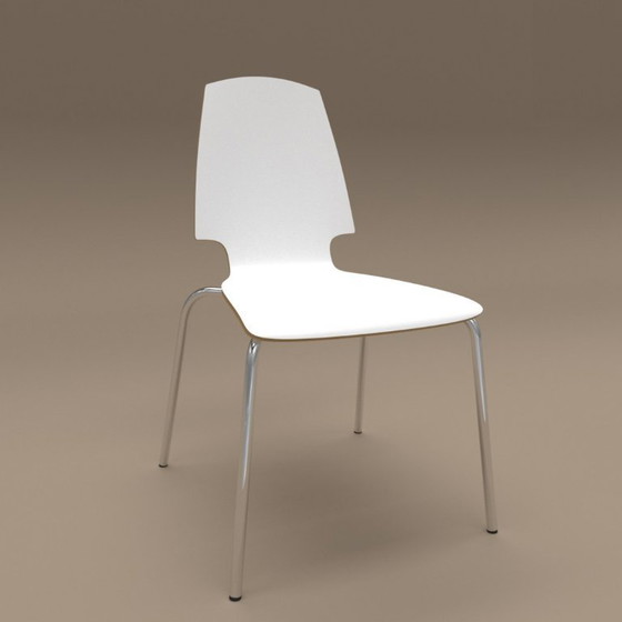 Image 1 of 4 sillas witte stoelen / blancas Ikea Vilmar 