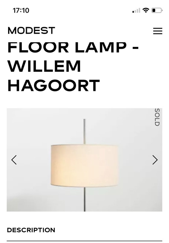 Image 1 of Lampe de table Willem Hagoort des années 1950
