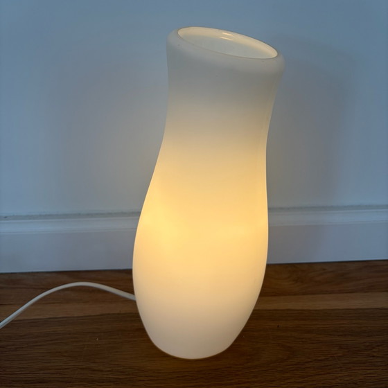 IKEA Mylonit Table lamp white opal glass, organic shape (photo 3 of 7)
