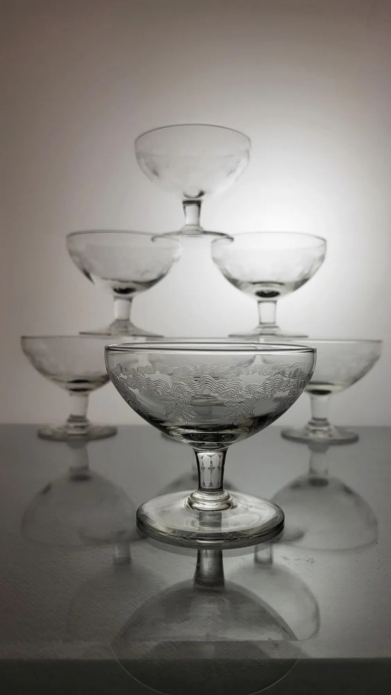 Lot de 7 flûtes à champagne en cristal – Verres et carafes, Crystal, Glass (photo 2 of 7)