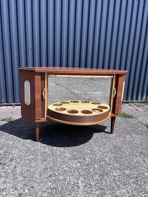 Vintage barkast draaikast hoekkast 