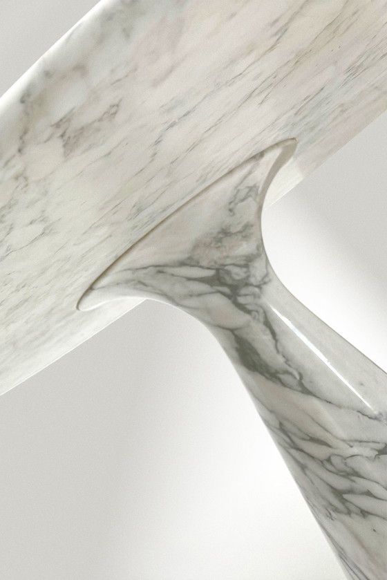 Image 1 of Skipper M1 ronde eettafel in marmer van Angelo Mangiarotti