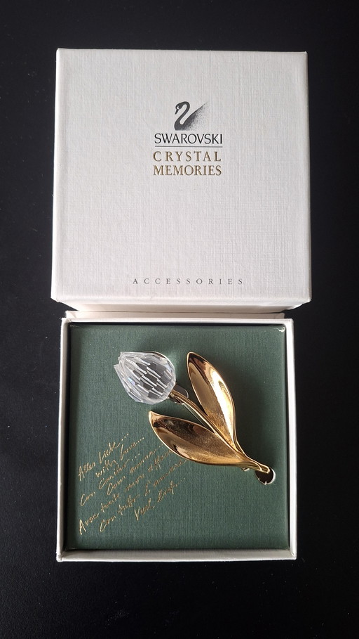 Broche tulipe Swaroski Crystal Memories