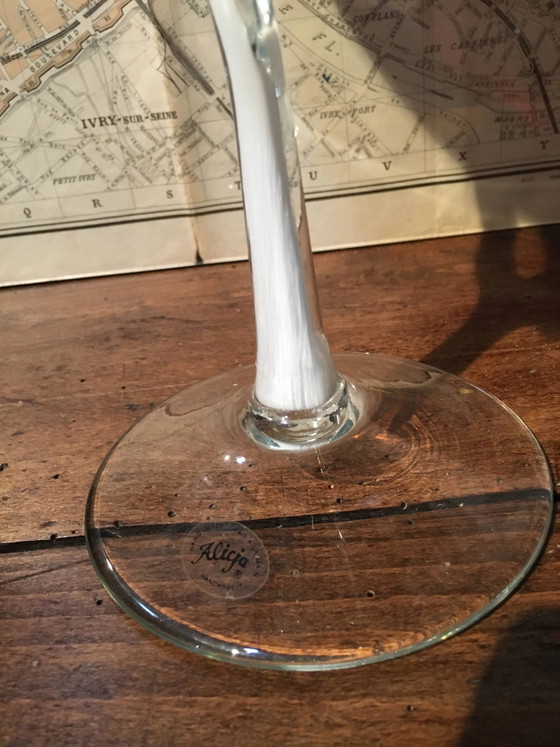Stretched glass bowl "Alicja" Poland 70s – Crystal, Vintage (photo 8 of 9)
