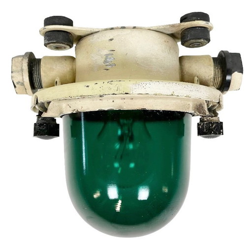 Lámpara de techo o de pared vintage de estilo soviético beige, década de 1960