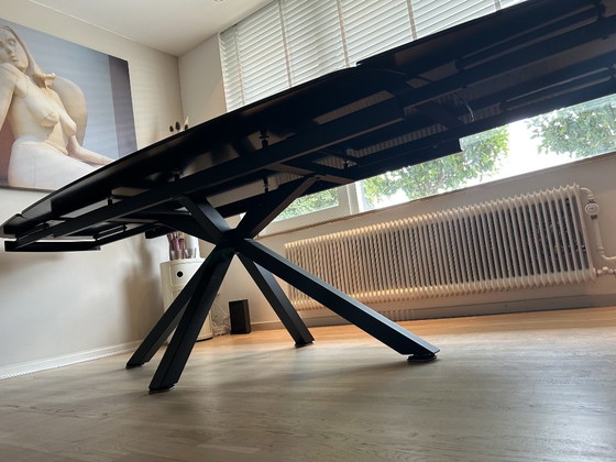 Extendable Dining Table with Ceramic Top – XOOON, Glass (photo 3 of 16)
