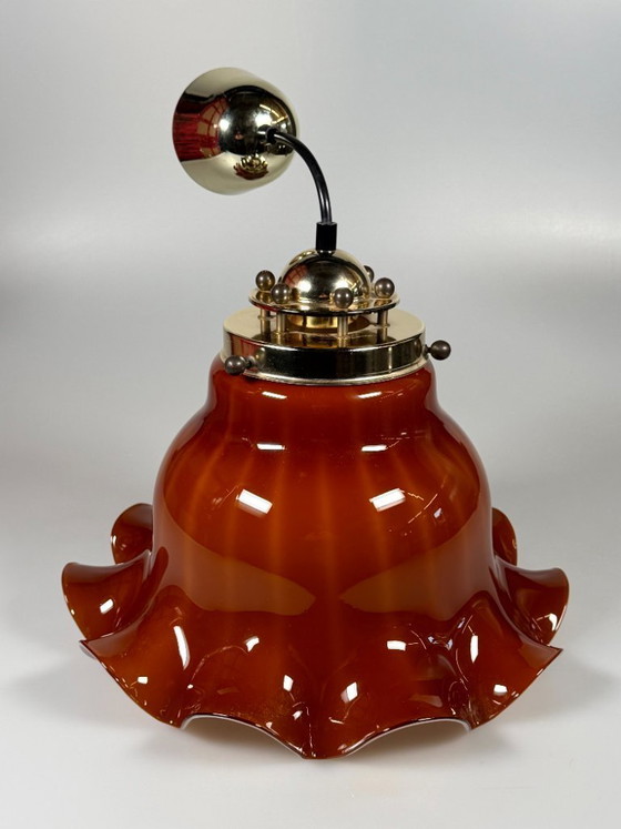 Image 1 of 60er 70er Jahre Peill & Putzler Germany Deckenlampe Glas Space Age Design