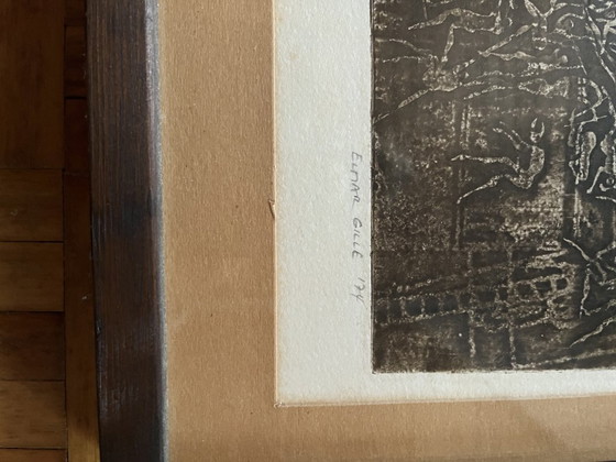 Signed Elmar Gille Artwork Collection in Original Frames (Set of 7) + Illustrated Monograph (1974) (photo 8 of 24)