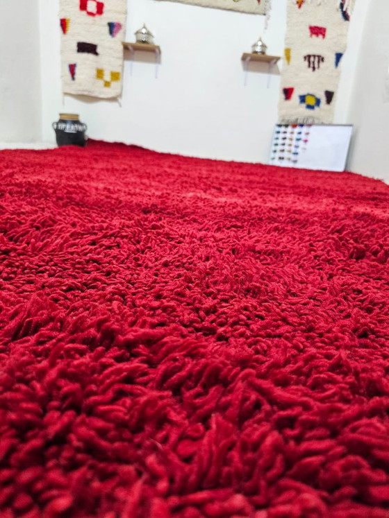 Large Vintage Moroccan Handmade Rug, Unique Piece, 357cm x 225cm – Rugs & carpets, Wool (photo 7 of 8)