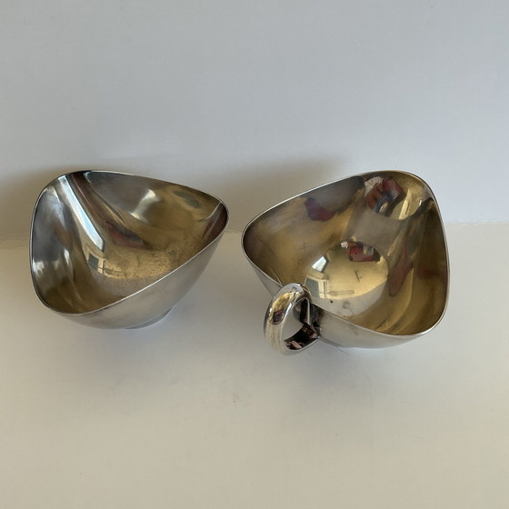Image 1 of Sucre et pot à lait GERO 1960s Plaqué argent