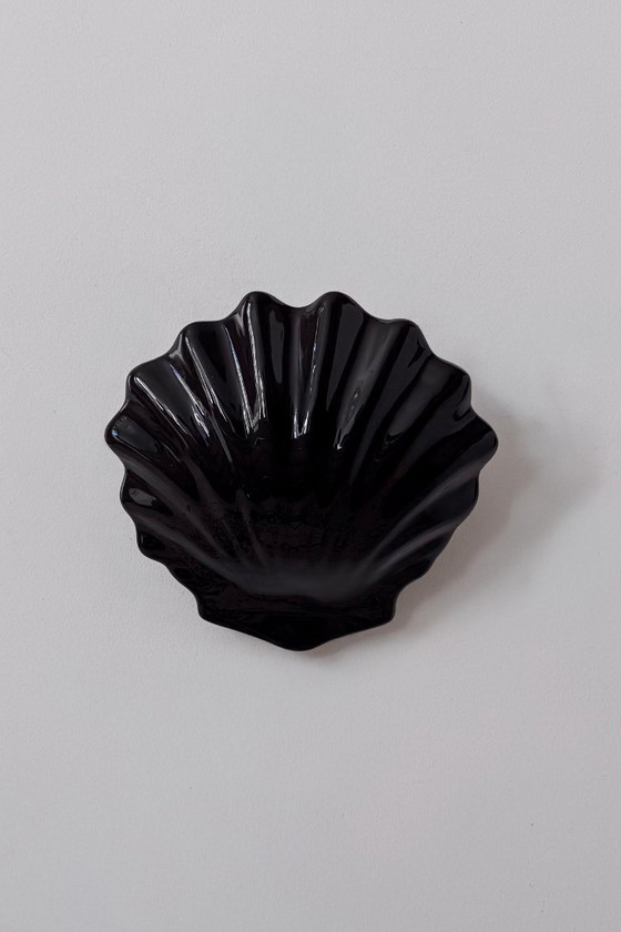 Paire D'applique Vintage En Porcelaine Noire, France 1970 – Appliques murales (photo 4 of 6)