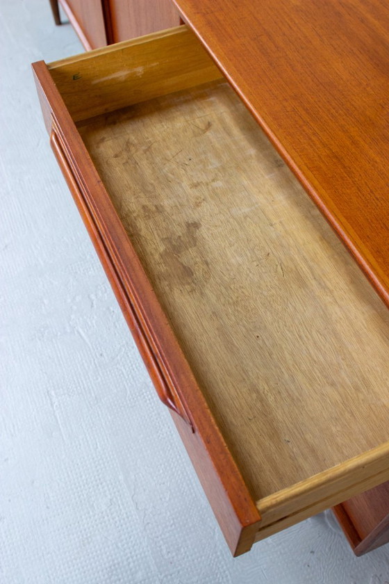 Image 1 of Credenza vintage in teak di Heinrich Riestenpatt, cassettiera danese