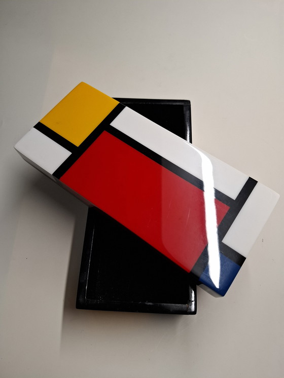 Image 1 of Mondrian Lacquer Box Lacma Edition