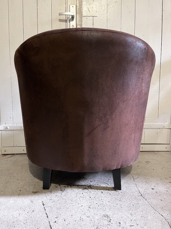 Poltrona Club Vintage – Marrone e Bordeaux – Stile retrò – Poltrone, Velvet (photo 4 of 5)