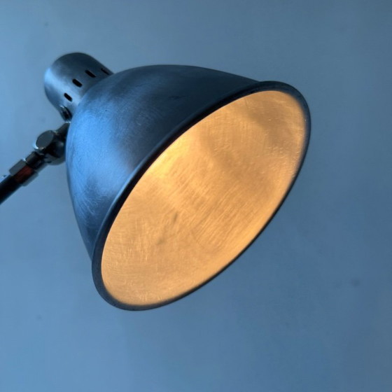 Image 1 of ALTE GROSSE LAMPE INDUSTRIELLE AKKORDEON-WANDLEUCHTE