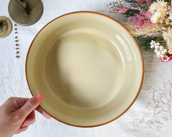 Beige Aardewerk Saladeschaal Tulowice Polen 1970 – Schalen, Vintage (photo 2 of 7)