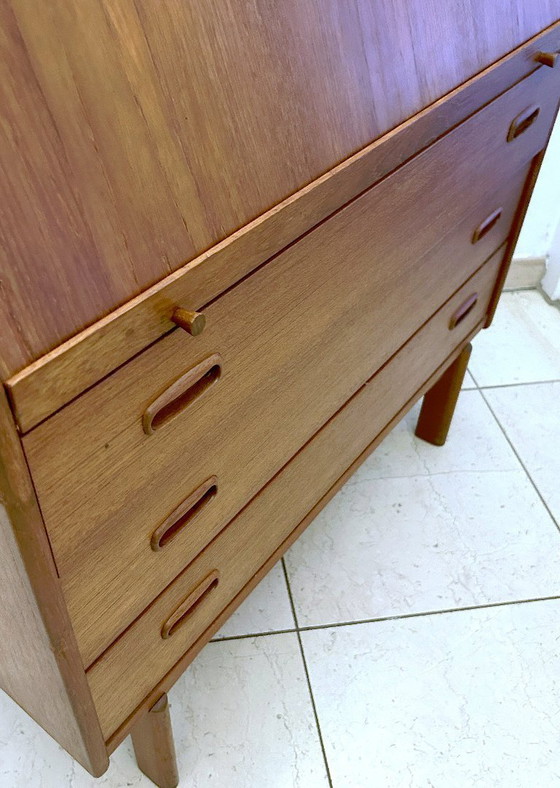 Image 1 of Vintage Deense secretaire Bernhard Pedersen & Zoon