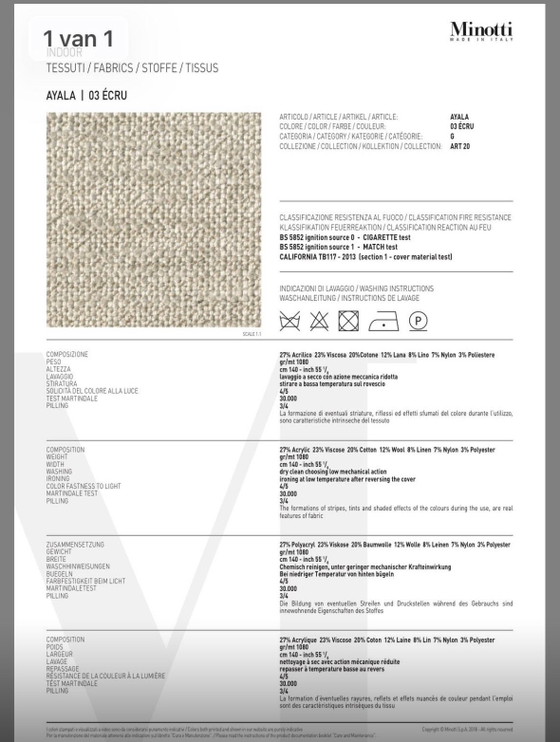 Image 1 of Minotti Freeman Duvet cornersofa 175x395cm LP € 25.000,-