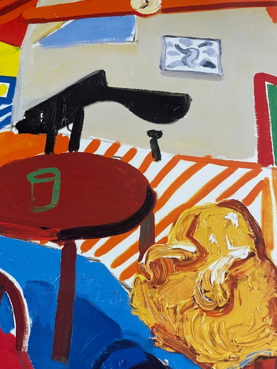 Image 1 of David Hockney, Montcalm-Interieur um 7 Uhr, Copyright David Hockney, 1988, Gedruckt in Großbritannien