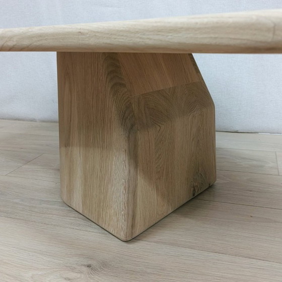 Image 1 of Organic coffee table | column leg | solid oak