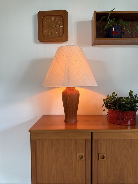 Image 1 of Lampe de table vintage XL en teck, Dyrlund '80