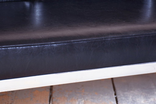 Divano Bauhaus restaurato, acciaio cromato, pelle di alta qualità, ceco, anni '30 – banken, Leather, Metal (photo 2 of 13)